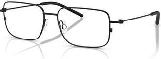 Moncler 56mm Irregular optical glasses in Black at Nordstrom