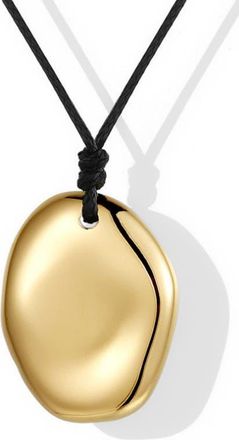 Mantra Touchstone Necklace in Yellow Gold at Nordstrom