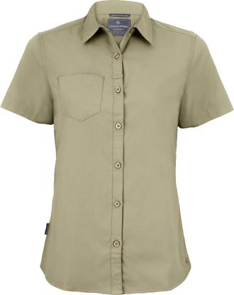 Craghoppers Dames Kiwi Korte Mouwen Shirt (Grind)