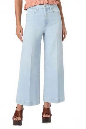 Paige Harper Ankle Length Jeans In Fleur De Mer
