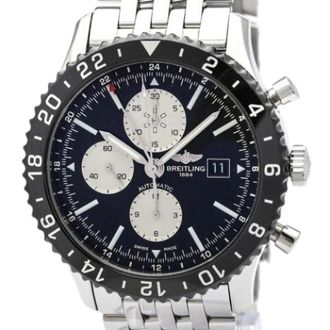 Breitling Pre-owned Chronoliner Y24310 Polshorloge - Heren - Pre-owned - Zwart - Maat: ONE Size Tweed
