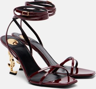 Saint Laurent Opyum 85 patent leather sandals