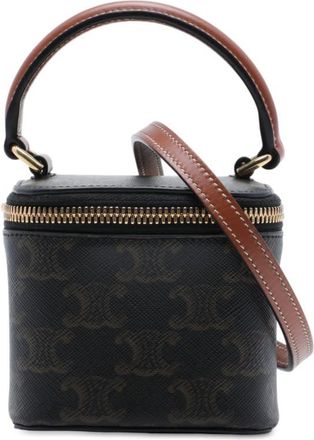 Celine Pre-owned Celine Mini Triomphe Coated Canvas Vanity Case Ladies ZQFEE7B21M9HZBE7
