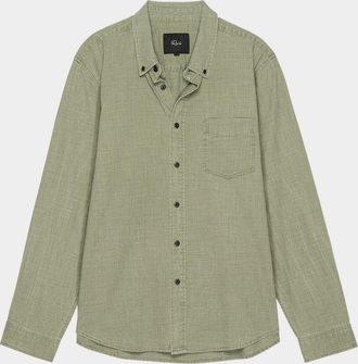 Rails Mens Tristan Slub Cotton Button-Down Shirt