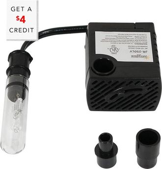 Sunnydaze Water Fountain Pump With Finger Light 24-Volt Electric With $4 Credit