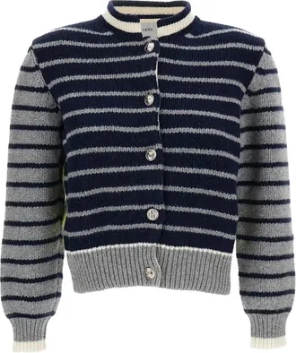 Barrie Truien & Vesten, Dames, Veelkleurig, S, Wol, Korte Ronde Hals Vest