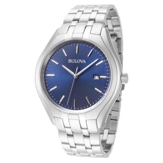 Bulova Classic Blue Dial Mens Watch 96B268