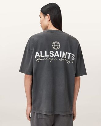 AllSaints Emblem Short Sleeve Cotton T-Shirt