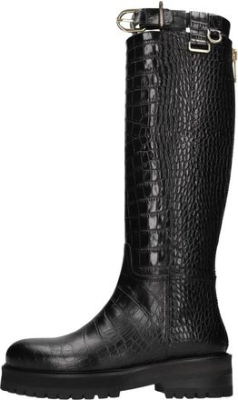 Dondup Pl 0456 Hoge Laars - Dames - Hoge Laarzen - Zwart - 36 EU - Leer - Schoenen