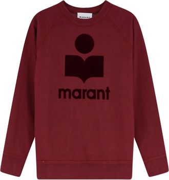 Isabel Marant Hoodies & sweatvesten, Dames, Rood, XS, Katoen, Moby Sweatshirt
