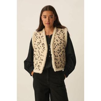 des petit hauts Omkeerbaar mouwloos vest met print, ULMYR