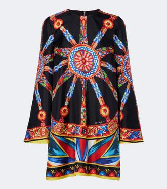 Dolce & Gabbana Carretto silk twill kaftan