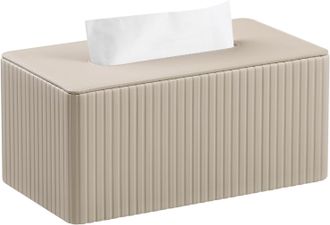 OEM Estuche Rectangular Sencillo De Piel Para Caja De Pa&ntilde;uelos - Beige - 241210 (cm)