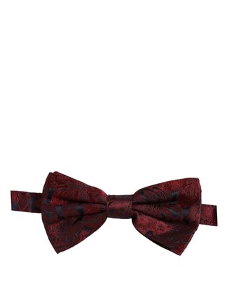 Dolce & Gabbana Paisley Silk Bow Tie - Red