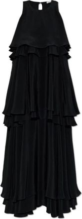 Ami Jurken met Ruches - Dames - Feestkleedjes - Zwart - XS - Kleedjes