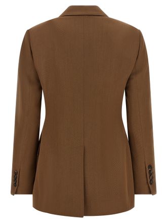 Brunello Cucinelli Virgin Wool Blazer - Brown