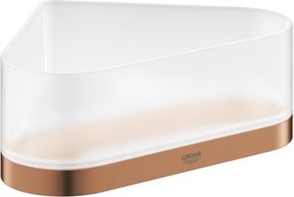 GROHE Estante De Ducha De Esquina Selection Con Soporte De Oro Rosa Brillante Cepillado