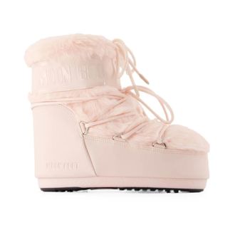 Moon Boot Icon Low Faux-Fur Boot - Dames - Schoenen - Roze - Maat: 39 EU Zijde