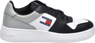 Tommy Jeans Retro Basket - Heren - Sneakers - Wit - 42 EU - Polyester - Schoenen