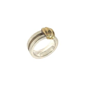 Tiffany & Co. Gold Silver Yellow Gold (18K) Silver 925 Band Ring (Pre-Owned)