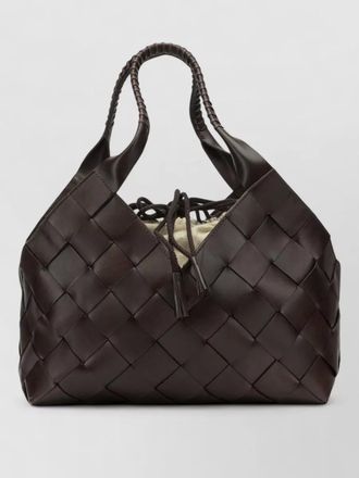 Dragon Diffusion castello medium tote bag woven handles