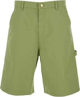 Dr&ocirc;le de Monsieur Short Baggy Coton - Heren - Korte Broeken - Groen - S - Katoen - Korte Broeken