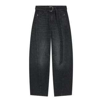 HUGO BOSS Dames, Jeans, Zwart, Maat: W30 L32 Katoen
