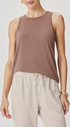 Splendid Crewneck Tank in Wicker Beige at Nordstrom, Size X-Small
