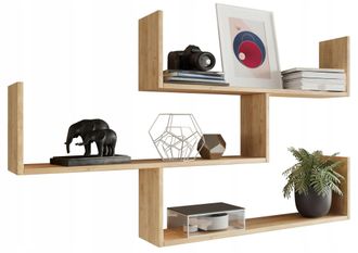 OEM Estante Colgante Theta, Estante Para Fotos De Roble Sonoma