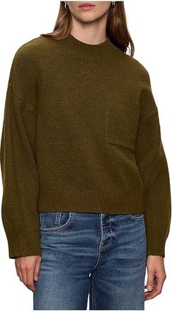 Sanctuary One Pkt Crew Sweater Womens Sweater Dirty Martini : LG (US 10-12), Polyester/Spandex