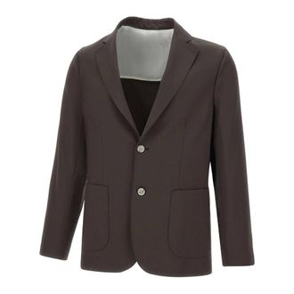 Barba Blazers, male, Brown, Size: 3XL Wool Blazer