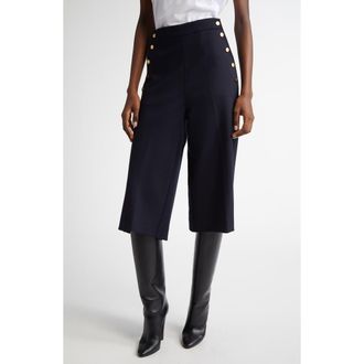 Max Mara Valdez Stretch Wool Blend Bermuda Shorts in Ultramarine at Nordstrom, Size 12