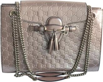 Gucci Guccissimo Emily Patent Leather Shoulder bag