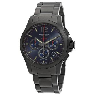 Longines Conquest Chronograph Quartz Blue Dial Mens Watch L3.717.2.96.6