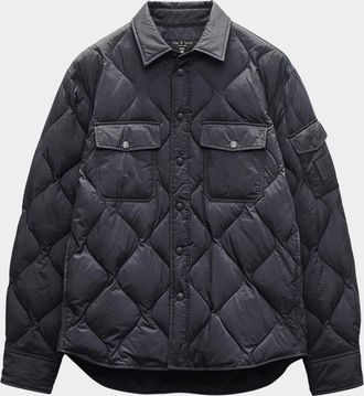 Rag & Bone Mens Dane Quilted Shirt Jacket