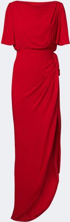 Valentino Draped silk georgette gown