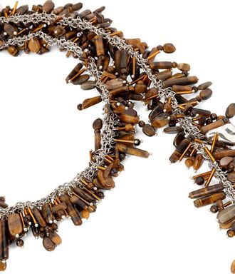 Dries Van Noten Womens Brown Viscose Necklace