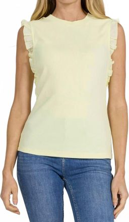 Dear John Denim Bridget Sleeveless Rib Top In Yellow