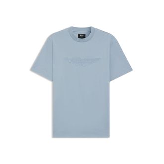 BOSS x ASTON MARTIN mercerized-cotton T-shirt with wing detail