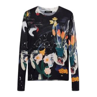 Desigual Dames, Truien, Zwart, Maat: S