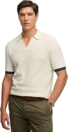 Superdry Korte mouw poloshirt Superdry wit katoen
