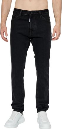 Dsquared2 Black Slim Mid Rise Jeans