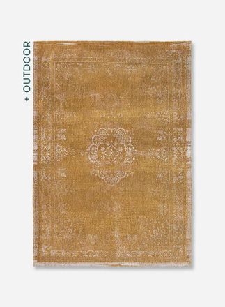 Louis De Poortere Dise&ntilde;o De Medallones - Alfombra De Medallones Del Mundo Desvanecido - Hecha En B&eacute;lgica - Acabado A Mano - Antideslizante Natural - 100% Algod&oacute;n - Musg