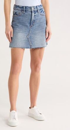 Good American Diamond Denim Miniskirt in Indigo827 at Nordstrom Rack, Size 12