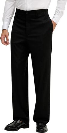 Just Cavalli Rechte broek - Heren - Straight fit broeken - Zwart - XL - Polyester - Broeken