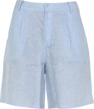 Jovonna London Shorts Luanna con pieghe - Blu