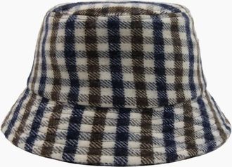 Aquascutum Mens Aquascutum Club Check Bucket Hat 28 Club Check - Size: L/XL