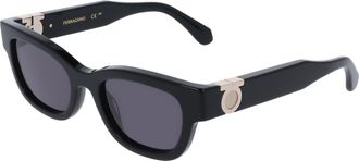 Ferragamo Grey Rectangular Ladies Sunglasses SF2067S 001 52