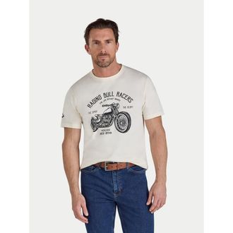 Raging Bull RB Racers Printed T-Shirt in Cream at Nordstrom, Size Xxx-Large