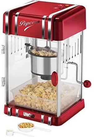Unold Retro Palomitas De Maiz Poppers Rojo, Plata 300 W - Unold